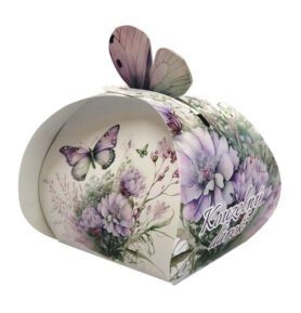 Kouzelný dárek 50g MOTÝL fialový - 12ks