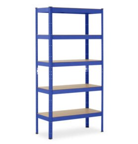 HIGHER Kovový regál 180x90x40 cm 5 polic lakovaný pozink RSM175