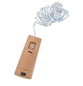 LED řetěz Nano se špuntem - 2m, 20LED, 3xLR44, studená bílá