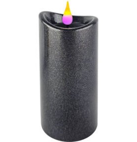 LED svíčka METAL černá