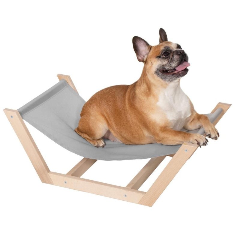 Lehátko pro psa SPRINGOS NAPPY šedé