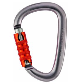 PETZL karabina WILLIAM s pojistkou TRIACT-LOCK ŠEDÁ