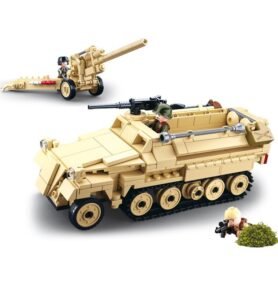 Sluban B0695 Sluban stavebnice NĚMECKÝ POLOPÁSOVÝ VŮZ