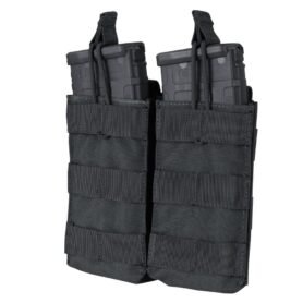 CONDOR OUTDOOR sumka MOLLE dvojitá na zásobníky 2xM4 otevřená ČERNÁ