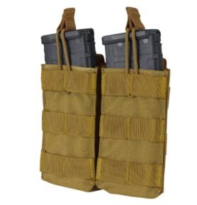 CONDOR OUTDOOR sumka MOLLE dvojitá na zásobníky 2xM4 otevřená COYOTE