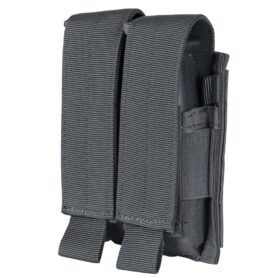 CONDOR OUTDOOR sumka MOLLE dvojitá na zásobník M9 ŠEDÁ