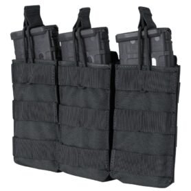 CONDOR OUTDOOR sumka MOLLE trojitá na zásob. 3xM4 otevřená ČERNÁ