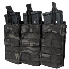 CONDOR OUTDOOR sumka MOLLE trojitá na zásob. 3xM4 otev. MULTICAM BLACK