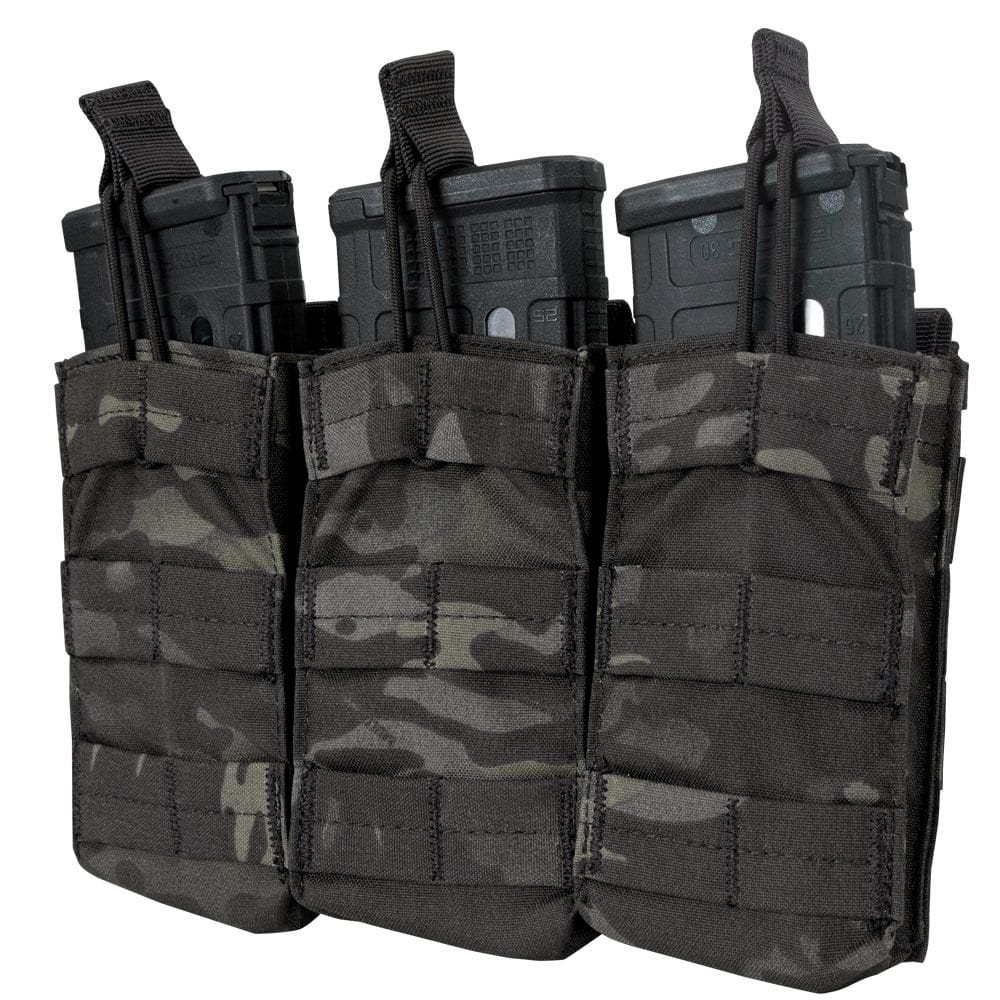 CONDOR OUTDOOR sumka MOLLE trojitá na zásob. 3xM4 otev. MULTICAM BLACK