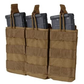 CONDOR OUTDOOR sumka MOLLE trojitá na zásob. 3xM4 otevřená COYOTE