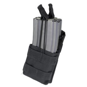 CONDOR OUTDOOR sumka MOLLE na zásobníky 2xM16 otevřená ČERNÁ