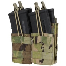CONDOR OUTDOOR sumka MOLLE dvojitá na zásobníky 4xM4 otevř. MULTICAM