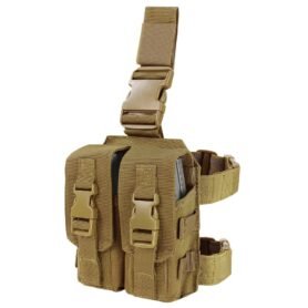 CONDOR OUTDOOR sumka na zásobníky 2xM4 stehenní DROP LEG COYOTE