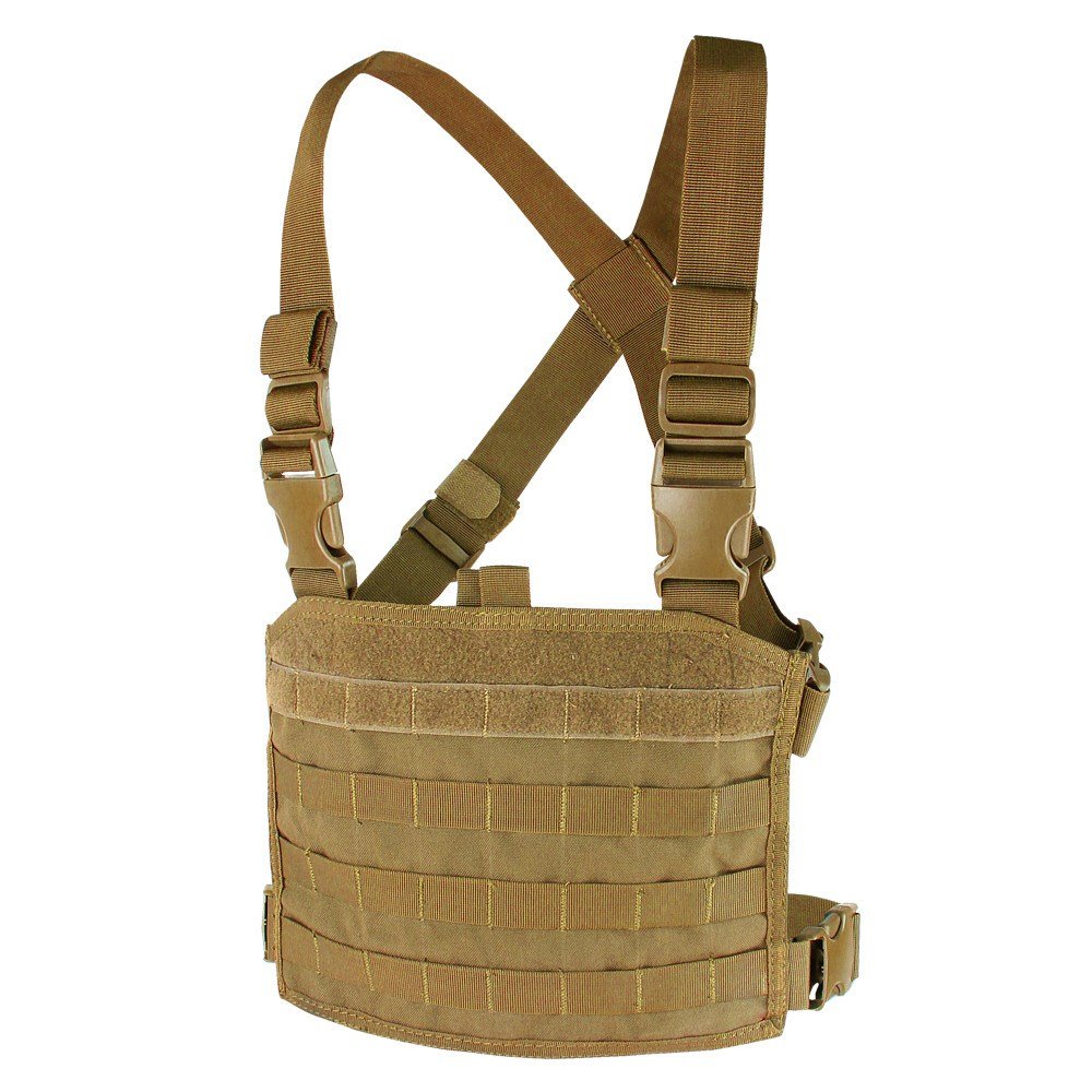 CONDOR OUTDOOR vesta taktická MOLLE CHEST RIG PANEL COYOTE BROWN