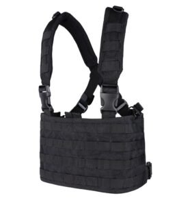 CONDOR OUTDOOR vesta taktická MOLLE CHEST RIG OPS ČERNÁ