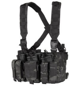 CONDOR OUTDOOR vesta taktická RECON CHEST RIG MULTICAM BLACK