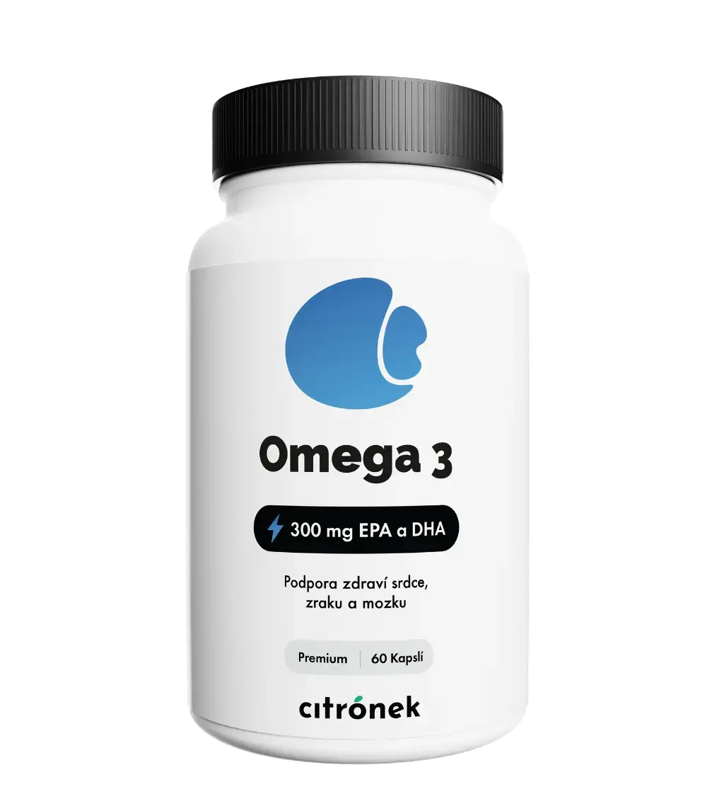 Citronek Omega 3 300 mg EPA + DHA – 60 kapslí | Podpora mozku, srdce a zraku