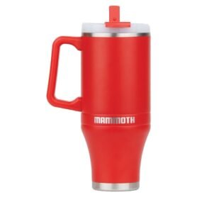 Hrnek termo s brčkem 1,2 l ČERVENÝ