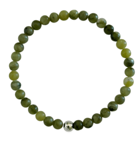 Náramek ze zeleného jadeitu