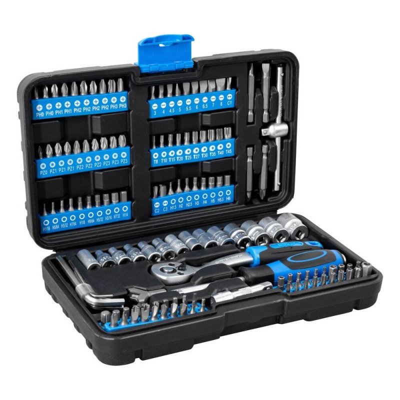 Güde Nástrčkové klíče a bity s ráčnou v kufříku GSB 130