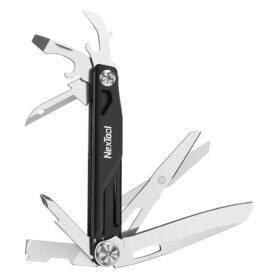 NexTool nůž kapesní EDC multifunkční ČERNÝ