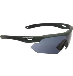 SWISS EYE brýle lehké střelecké Nighthawk 3 skla ZELENÝ rám