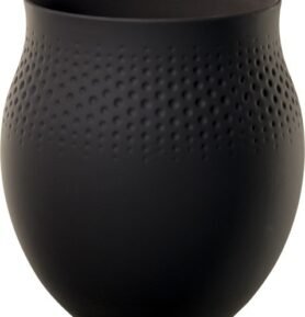 Villeroy & Boch Collier Noir porcelánová váza Carré, 22,5 cm 10-1682-5512