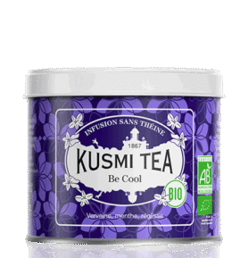 Kusmi Tea Sypaný bylinný čaj Be Cool Bio, kovová dóza 90 g 21654A1070