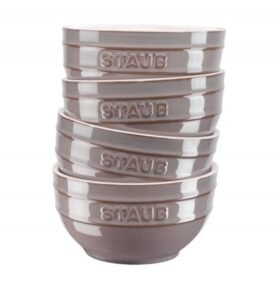 Staub Sada 4 keramických misek, Ø 14 cm, antická šedá 40508-148