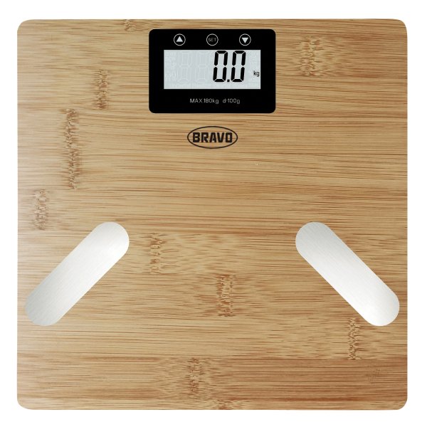 Osobní váha s tukoměrem B-5010 bambusový povrch