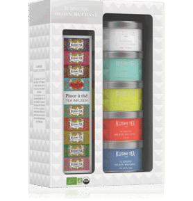 Kusmi Tea Dárková sada čajů Alain Ducasse se sítkem, 5x 18 g 21690A1150