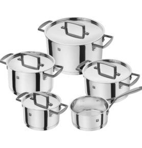 Zwilling Sada nerezového nádobí s nerezovými poklicemi Bellasera, 5 ks, černá 1009165