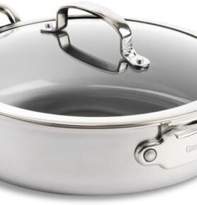 GreenPan Premiere nerezový kastrol s keramickým povrchem s poklicí, 26 cm CC003820-001