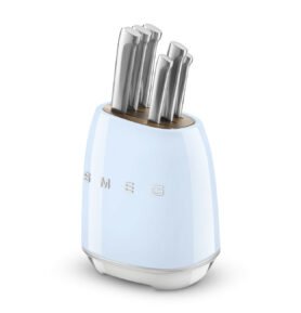 Smeg Blok s noži, 6 ks, pastelově modrá KBSF02PB