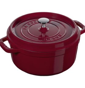Staub Litinový hrnec s poklicí Cocotte, 24 cm / 3,8 l, bordó 1003576