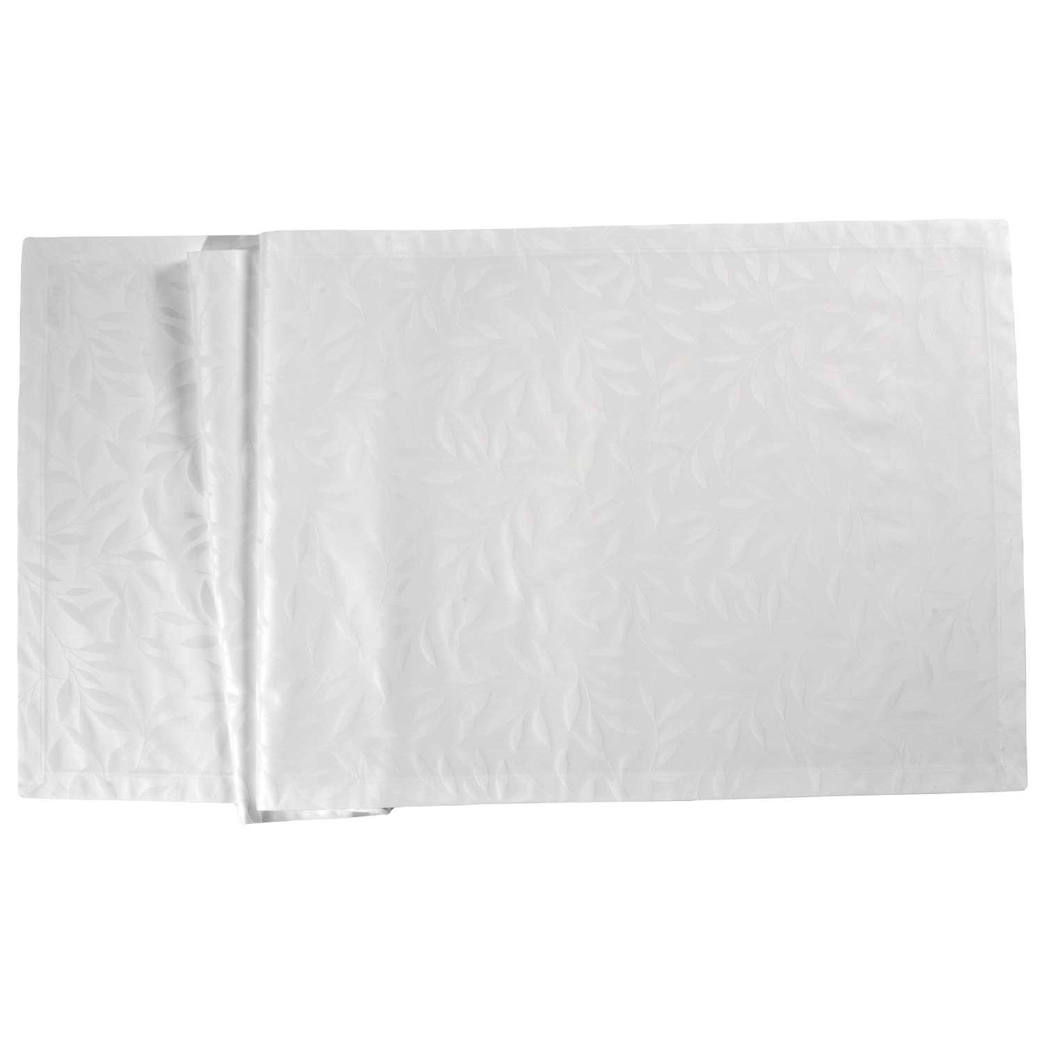 Sander Damaškový běhoun na stůl Como, 40 x 100 cm, white 560068-30