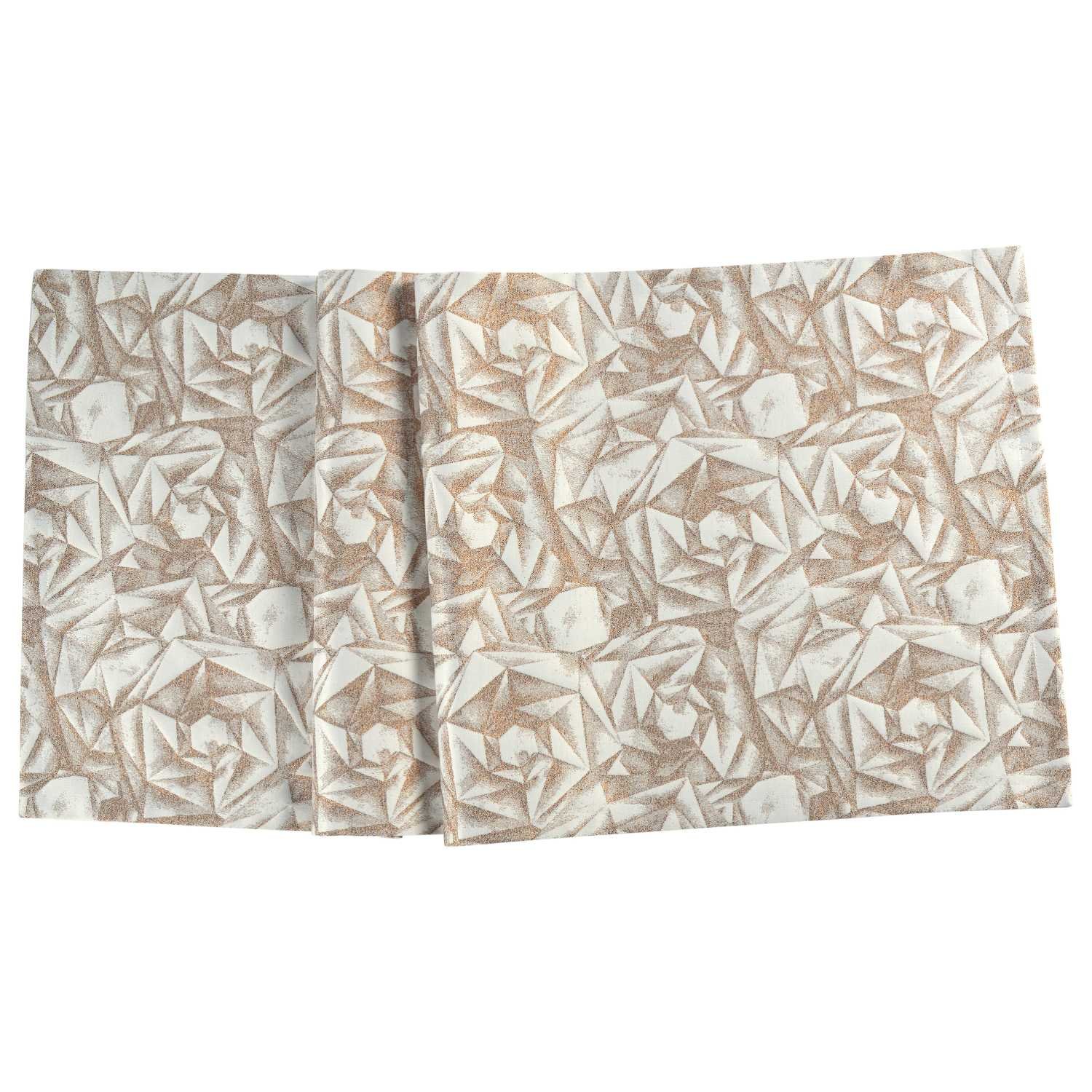 Sander Žakárový běhoun na stůl Diamanti, 50 x 140 cm, ecru/copper 885069-33