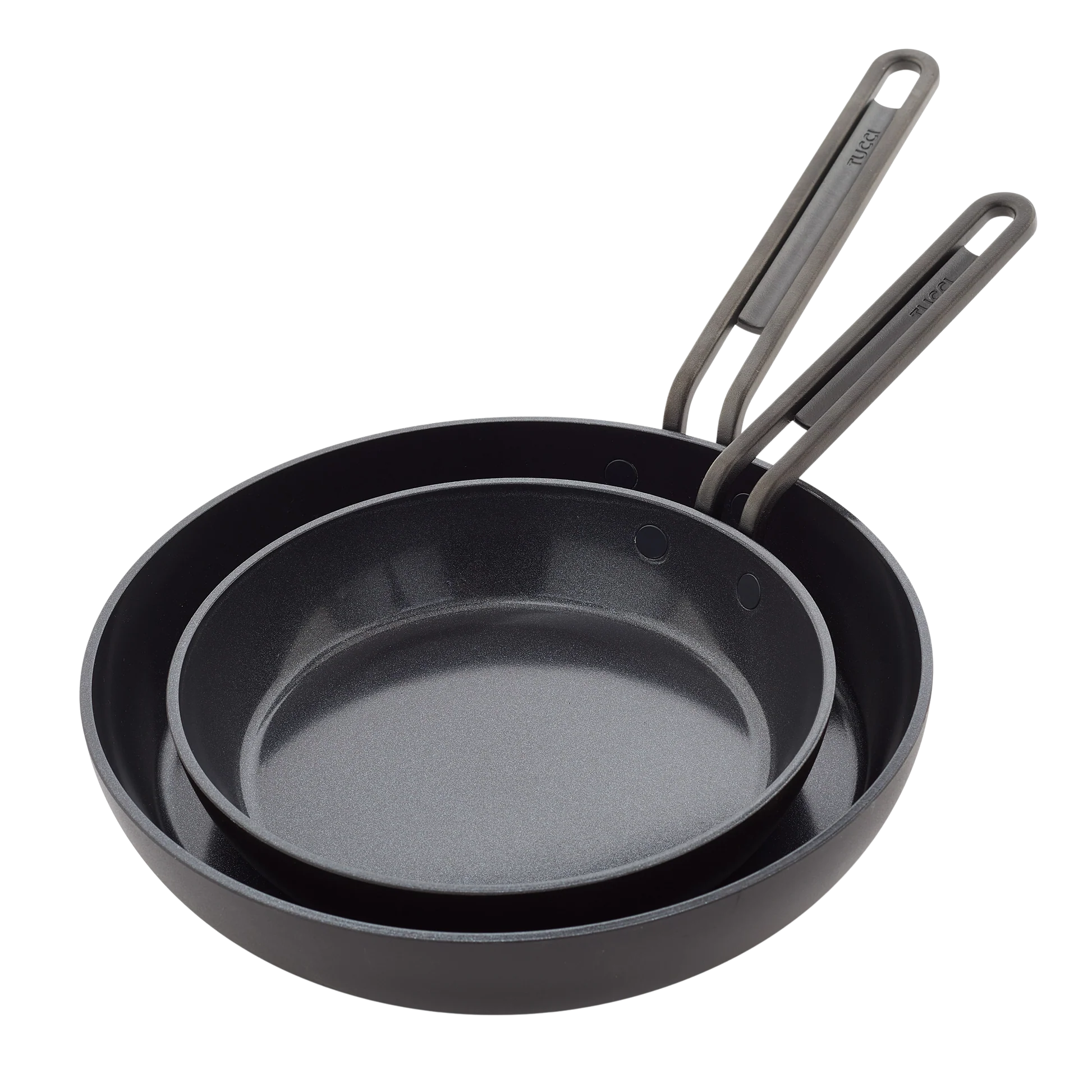 GreenPan Sada 2 nepřilnavých keramických pánví Stanley Tucci 20 + 26 cm, černá CC007810-004