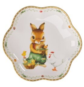Villeroy & Boch Miska Annual Easter Edition 2026, zajíček Paul a slepička, 16 cm 14-8627-3863