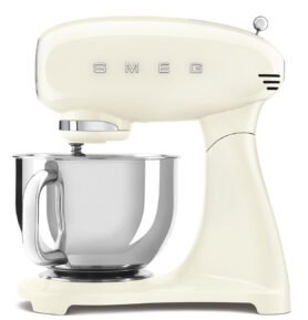 Smeg SMEG 50's Retro Style kuchyňský robot s nerezovou mísou 4,8l, SMF05, 1000W, krémová SMF05CREU