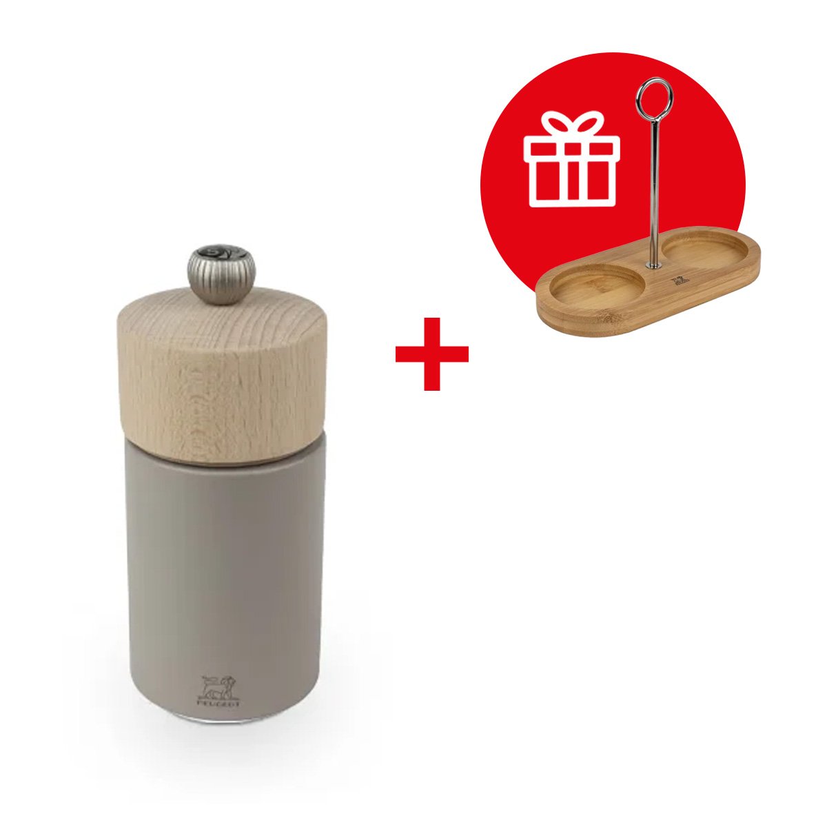 Peugeot Mlýnek na sůl Boreal Zirlion, 12 cm, světle šedá 4821100