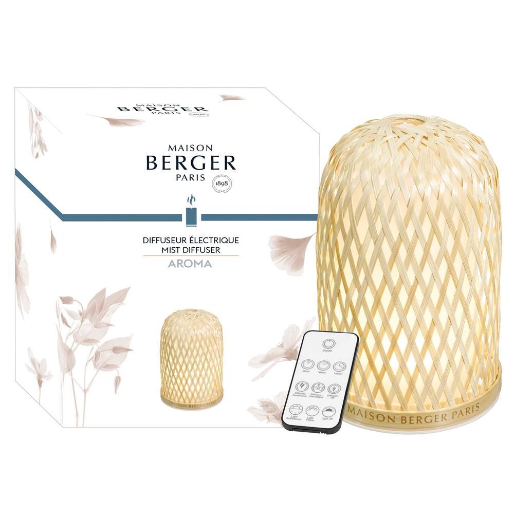 Maison Berger Paris Bambusový elektrický difuzér s podsvícením a dálkovým ovládáním Aroma 7030