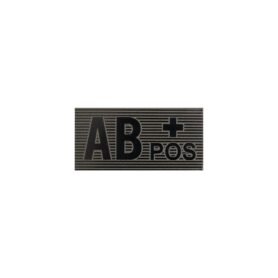 DIRECT ACTION nášivka IR krevní skupina VELCRO AB + POS ČERNO/ZELENÁ