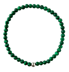 Pánský náramek zelený malachit