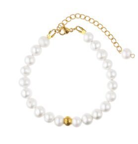 Perlový náramek Potato s korálkem