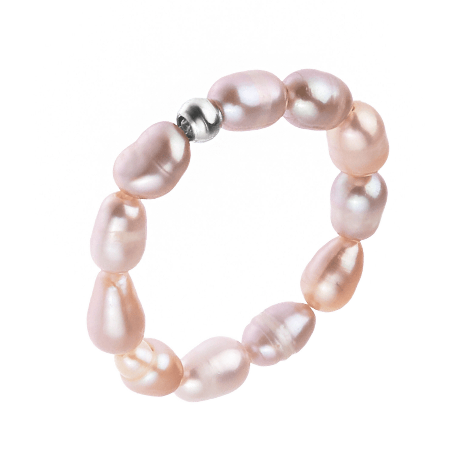 Perlový prstýnek fialový