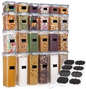 Plastové dózy na potraviny sada 24ks SPRINGOS KI0172