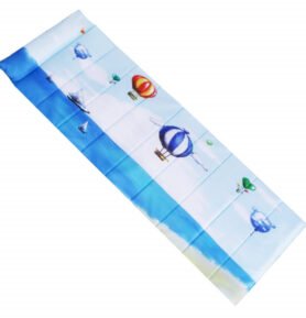 SPRINGOS Plážové lehátko s polštářem 180x60 cm PM0014 modré