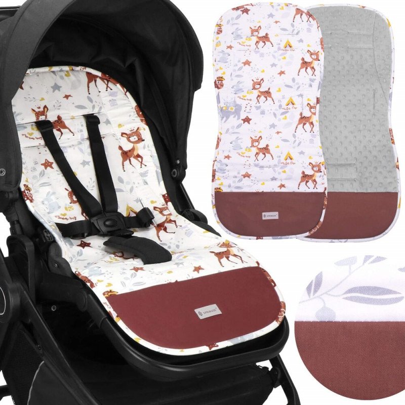 Podložka do kočárku oboustranná 78x37 cm SPRINGOS DEER