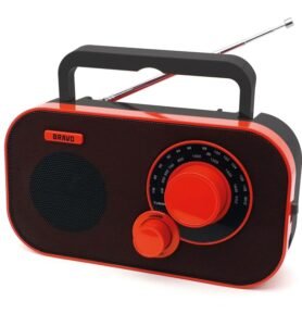 Bravo Přenosné rádio B-5184 Červeno-černá